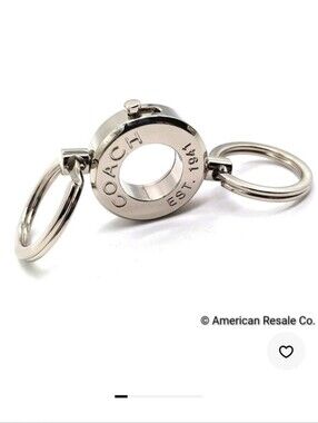 Vintage COACH Grommet Valet Keychain Fob #1658